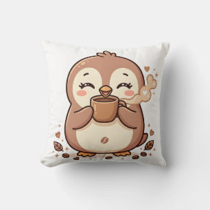 Süßer Pinguin Kawaii Kaffeekissen Kissen