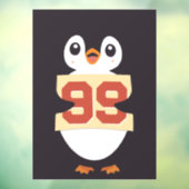 Süßer Pinguin mit einem Schild (Blatt 3)