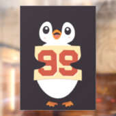 Süßer Pinguin mit einem Schild (Blatt 2)