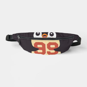Süßer Pinguin mit einem Schild Bauchtasche