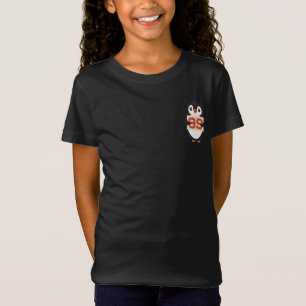 Süßer Pinguin mit einem Schild T-Shirt