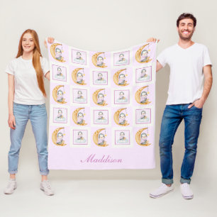 Süßer Pinguin-Mond Baby Rosa Fleecedecke