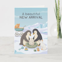 Süßer Pinguin neues Baby | Schönes neues Baby