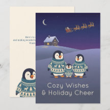 Süßer Pinguin-Pullover Familie modernes Weihnachte