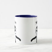 Süßer Pinguin-Spaß-Name Personalisiert Tasse (Zentrum)