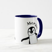 Süßer Pinguin-Spaß-Name Personalisiert Tasse (VorderseiteRechts)