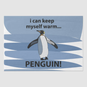 Süßer Pinguin Tier Lustig Seidenpapier