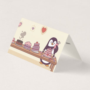 Süßer Pinguin-Torte Dekorateur Valentinstag Mini-K