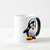 Süßer Pinguin Verwandlungstasse (VorderseiteRechts)