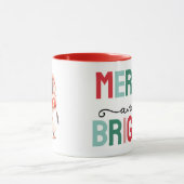 Süßer Pinguin Weihnachten fröhlich und hell Tasse (Zentrum)