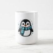 Süßer Pinguin Winter Kaffeetasse (Mittel)