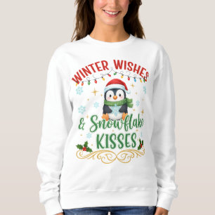 Süßer Pinguin-Winter-Sweatshirt Sweatshirt