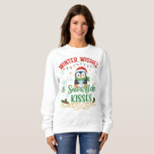 Süßer Pinguin-Winter-Sweatshirt Sweatshirt (Vorne ganz)