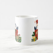 Süßer Pinguin wünscht frohe Weihnachten Kaffeetasse (Mittel)