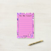 Süßer Pinker Tamagotchi Post-it Klebezettel (Auf Schreibtisch)