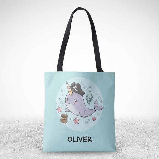 Süßer Pirat-Narwal Tasche