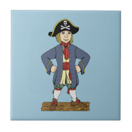 Süßer Piratenjunge Fliese