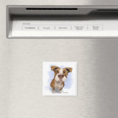 Süßer Pit Bull Cartoon Magnet (In Situ (Geschirrspüler))