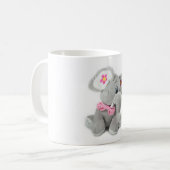 Süßer Plüsch-Elefant Kaffeetasse (Vorderseite Links)