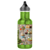 Süßer Plüschfrosch mit Key Lime Pie personalisiert Edelstahlflasche (Rechts)