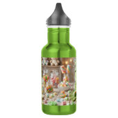 Süßer Plüschfrosch mit Key Lime Pie personalisiert Edelstahlflasche (Links)