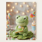 Süßer Plüschfrosch mit Key Lime Pie Personalisiert Planer (Rückseite)