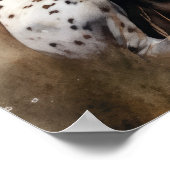 Süßer Pointer-Hund Kunst Druck Poster (Ecke)
