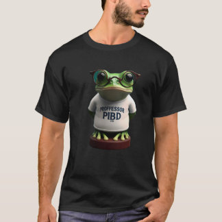 Süßer Professor Frosch Akademischer Scherz T-Shirt