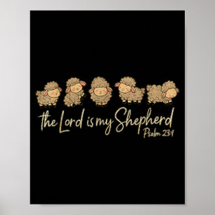 Süßer Psalm 23_1 Schafe Der Herr ist mein Hirte Poster