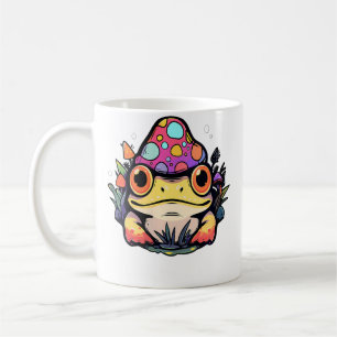 Süßer psychedelischer, künstlerischer Frosch Dj Ed Kaffeetasse