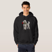 Süßer Pudel Hund Hoodie (Vorne ganz)