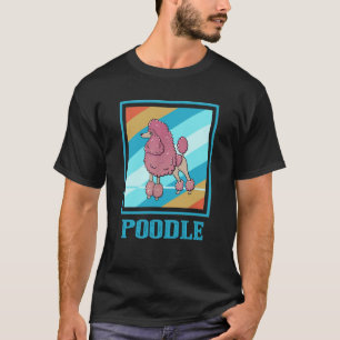 Süßer Pudel-Hundliebhaber im Retro-Stil T-Shirt