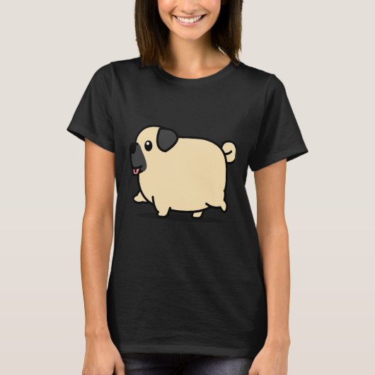 Süßer Pug 912 T-Shirt (Vorderseite)