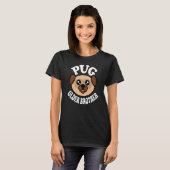 Süßer Pug älterer Bruder T-Shirt (Vorne ganz)