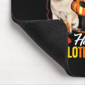 Süßer Pug Frohes Hallothanksmas Halloween Erntedan Mousepad (Ecke)