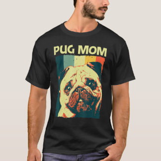 Süßer Pug für Mama Mutter Haustier Hund Welpe Rass T-Shirt