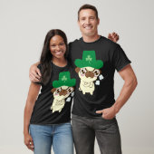 Süßer Pug-Hund St. Patrick s Day Hund St. Patrick T-Shirt (Unisex)