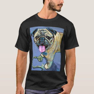 Süßer PUG mit Spielzeug Klassiker 670 T-Shirt