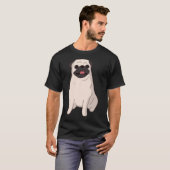 Süßer Pug sitzt T-Shirt (Vorne ganz)