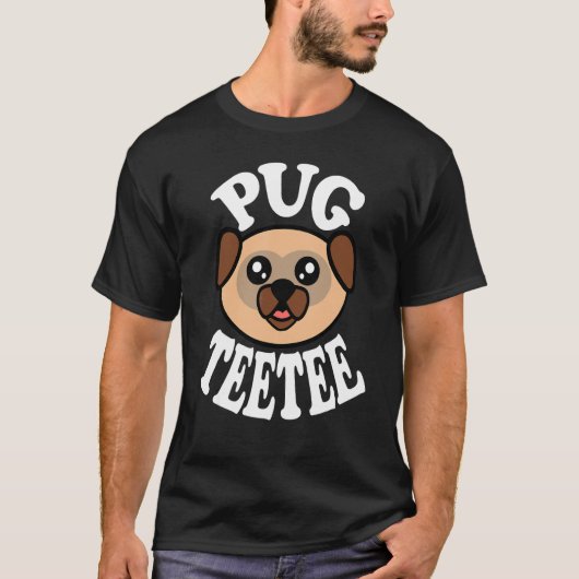 Süßer Pug Teetee T-Shirt (Vorderseite)