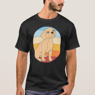 Süßer Puggle-Hundebesitzer Retro-Tier Puggle T-Shirt