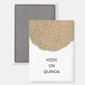 Süßer Quinoa-Kühlschrank-Magnet Magnet (Vorderseite/Rückseite)