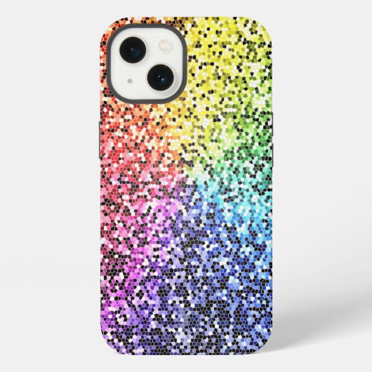 Süßer Regenbogen Glitter Schutz Iphone Hülle, Hülle (Rückseite)
