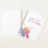 Süßer Regenbogen-Pink-Glitter-Splatter Planer (Anzeige)