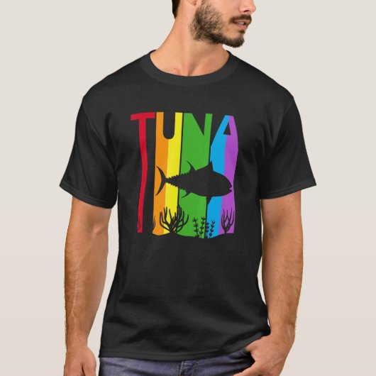 Süßer Regenbogen-Thunfisch T-Shirt (Vorderseite)