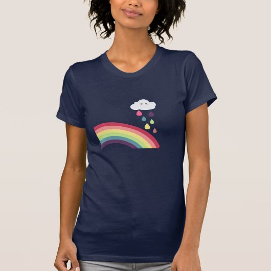 Süßer Regenbogen-und Wolken-T - Shirt (Vorderseite)