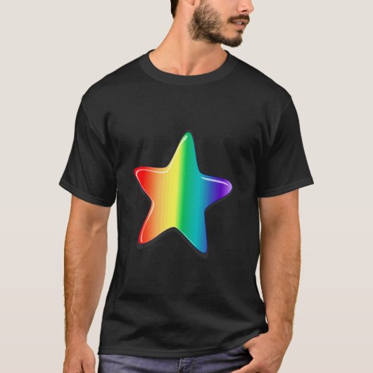 Süßer Regenbogenstern T-Shirt (Vorderseite)