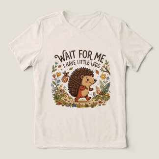 Süßer reisender Igel mit kleinen Beinen Tri-Blend Shirt