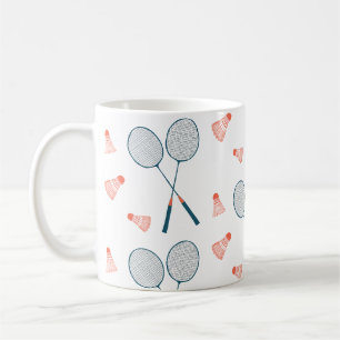 Süßer Retro-Federballschläger  Kaffeetasse