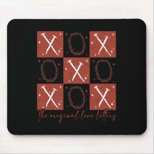 Süßer Retro-Karo-Valentin Xoxo Die Original-Liebe Mousepad
